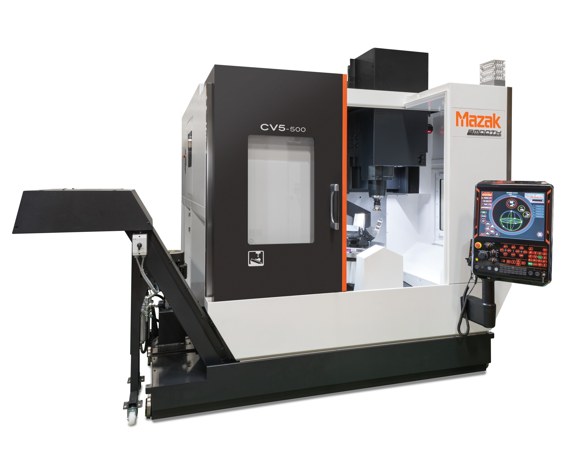 Render di un macchinario per eseguire fresature meccaniche tramite tecnologia cnc.